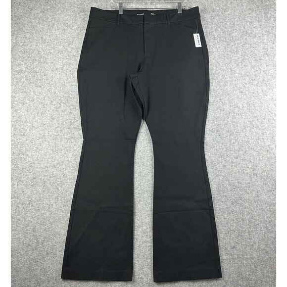 Old Navy High Rise Pixie Flared Pants Womens 18T Tall Secret Smooth Pockets NEW - Picture 1 of 14
